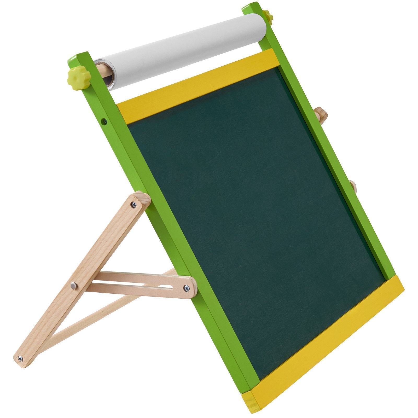 Christmas Gift VEVOR 3-in-1 Tabletop Kids Art Easel Double-Sided Magnetic Whiteboard Chalkboard