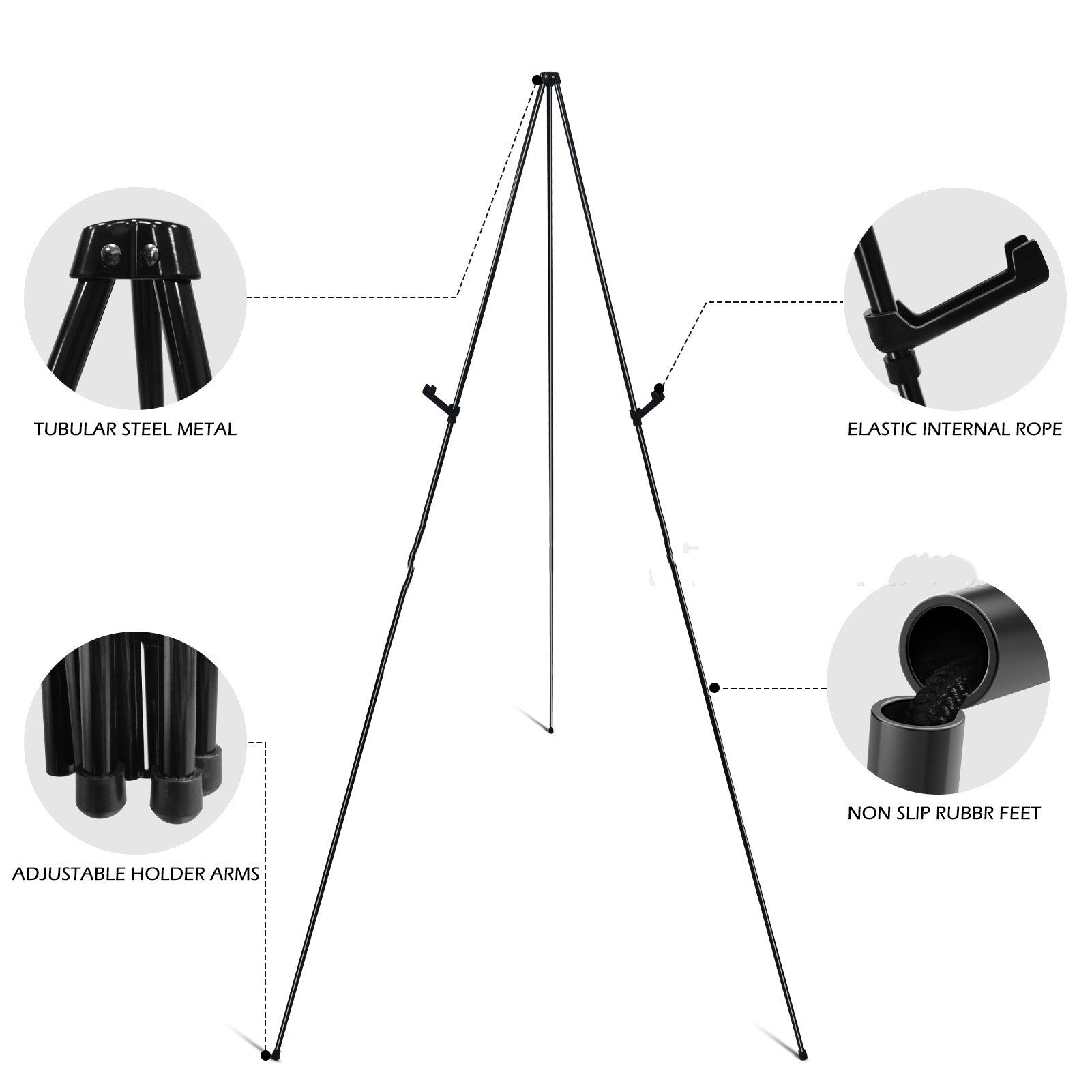 63Inch Foldable Easel Portable